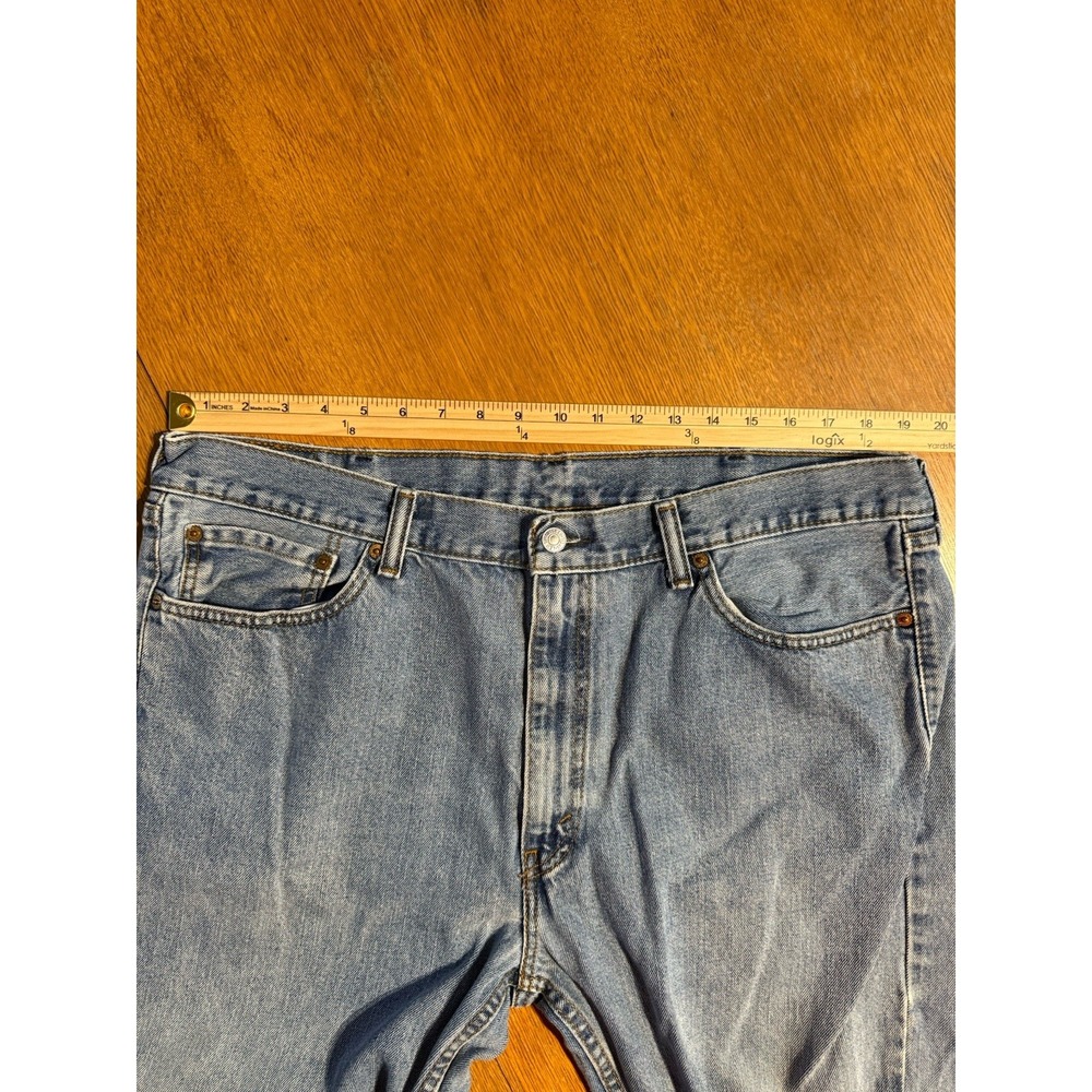 Levi's 505 Jeans Mens 40x29 Blue Denim Straight Regular‎ Grunge Retro American - Picture 2 of 12